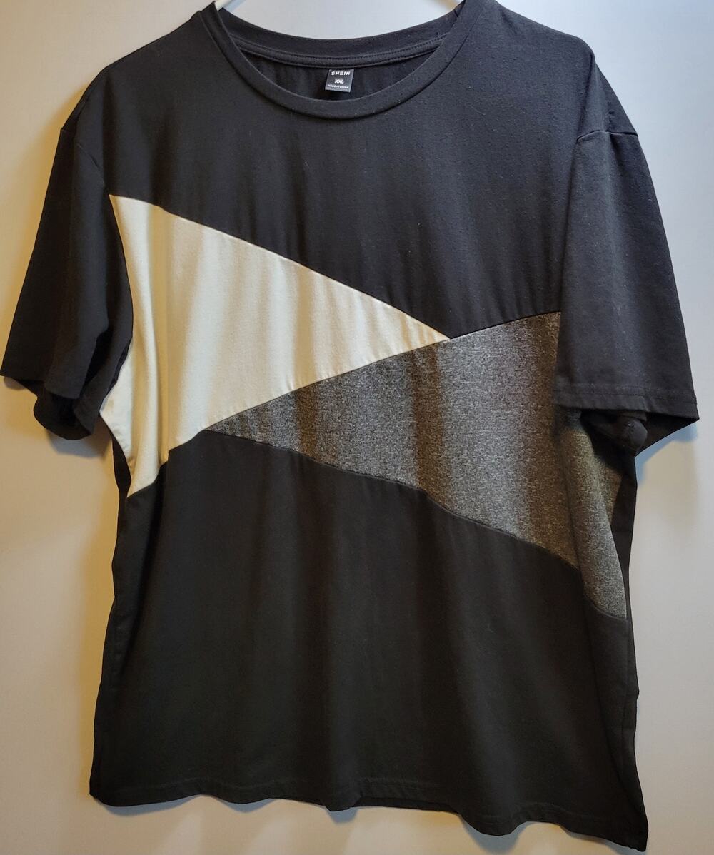 Men's Color-blocked Shirt in XXL (Shein)